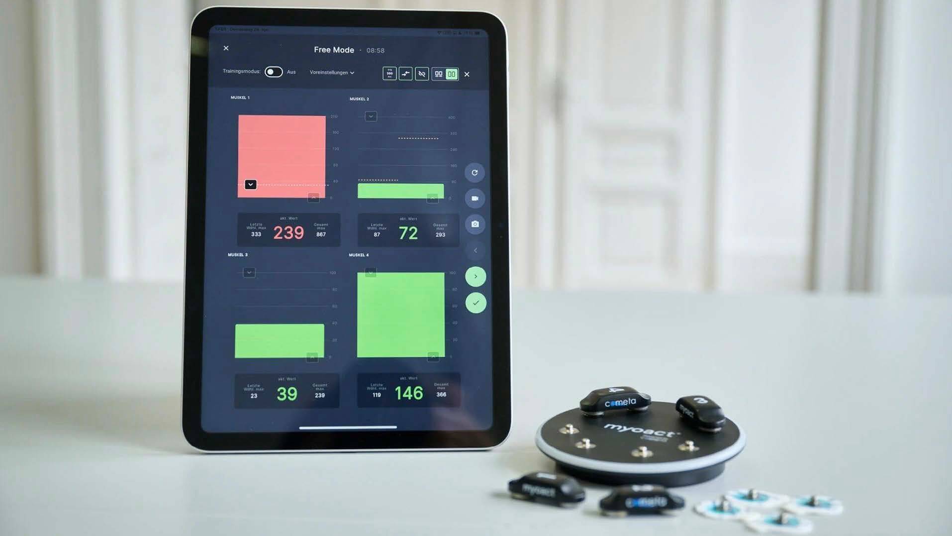 myoact EMG Muslelanalyse & Biofeedback Training Mannheim JBO – Personl Training myoact EMG Biofeedback Diagnostic Mannheim